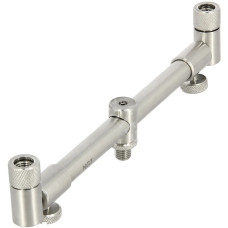 Fishing Buzz Bar 2 Rod Stand Adjustable 20-30cm Stainless Steel
